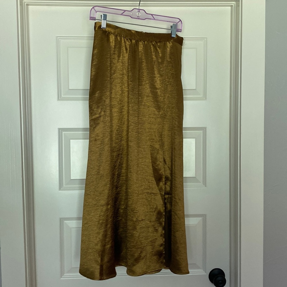 2/$35 Joie// bronze skirt, size 6
